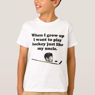 Camiseta O hóquei do jogo gosta de meu tio
