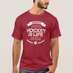 Camiseta O Hóquei Não É Um T-Shirt Estilo De Vida