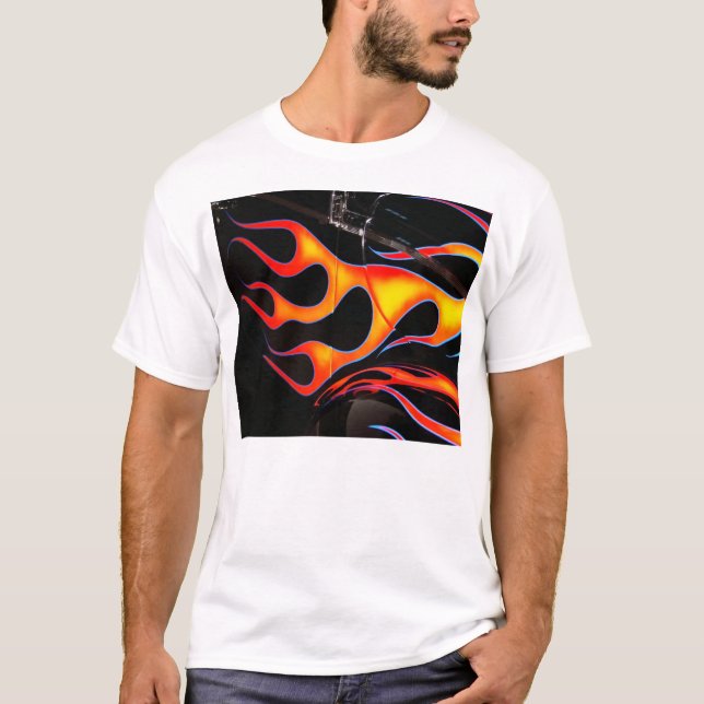 Camiseta O hot rod arde o t-shirt (Frente)