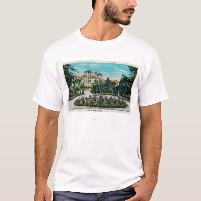 Camiseta O hotel de Raymond e o GroundsPasadena, CA (Frente)