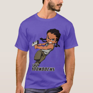 Camiseta o huey freeman em ação ao estilo the boondocks