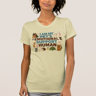 Camiseta O Humano de Apoio Emocional do Meu Pet