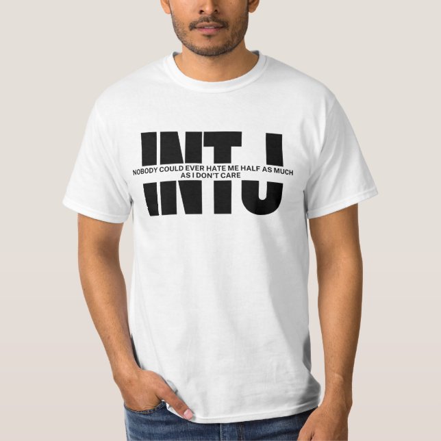 Camiseta O humor da mente INTJ Engraçado Dizendo engraçada  (Frente)