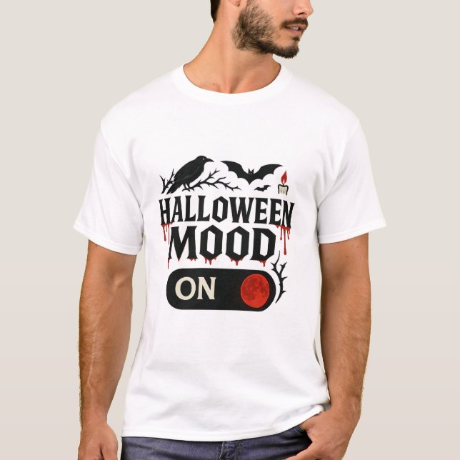 Camiseta O humor de Halloween (Frente)
