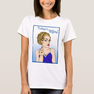 Camiseta O humor de hoje, Senhora Retrorista...
