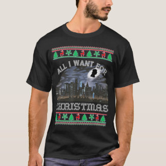 Camiseta O Humor Político De Natal, Xmas, Dizendo Pro Trump