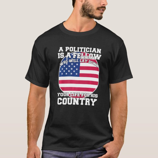 Camiseta O Humor Político Sarcástico É Um Colega (Frente)
