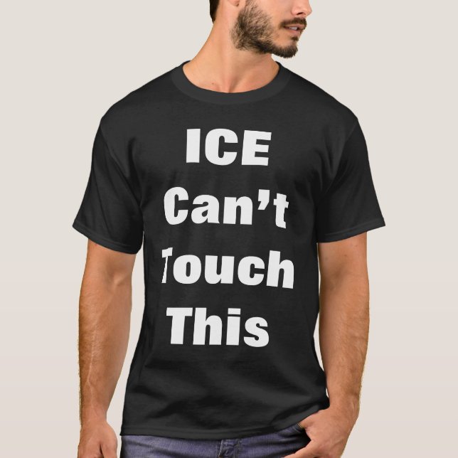 Camiseta “O ICE Não Pode Tocar Nisto (Frente)