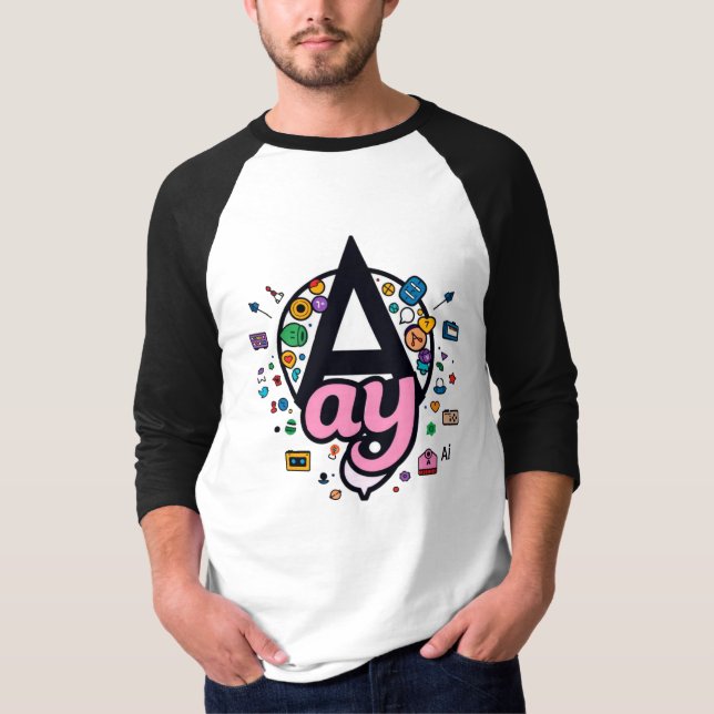 Camiseta O Ícone Criativo "Ay" (Frente)