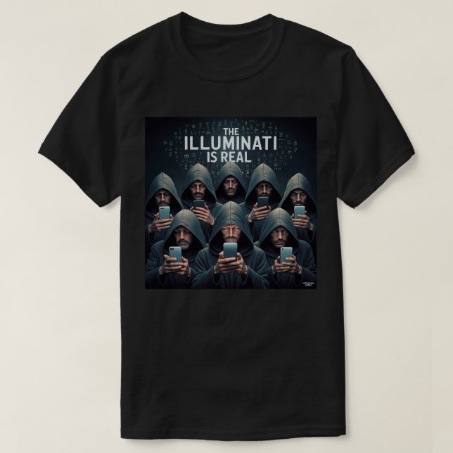 Camiseta O Illuminati é real (Frente do Design)