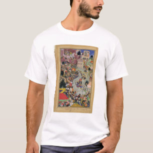 Camiseta O imperador Akbar (r.1556-1605) dispara em Saimal