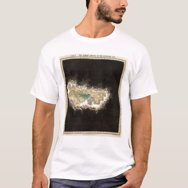 Camiseta O império romano no ANÚNCIO da idade Augustan 1 (Frente)