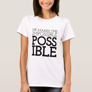 Camiseta O Impossível a Possível Evangelho Diz Aestheti