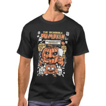 O Incrível Abóbora Capa de Quadrinhos Retro Hallow