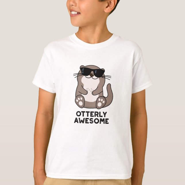 Camiseta O Incrível Funny Animal Otter Pun (Frente)