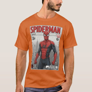 Camiseta O Incrível Homem-Aranha Design de Tributo de Quadr