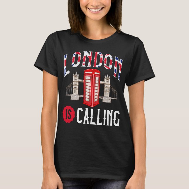 Camiseta O Incrível London Está Chamando Skyline UK (Frente)