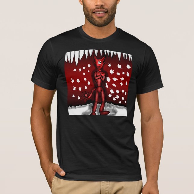 Camiseta O inferno congelou-se sobre (Frente)