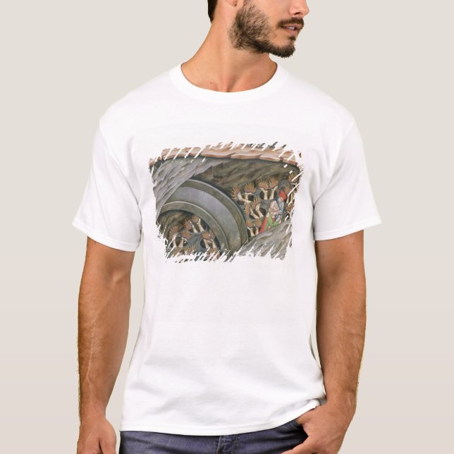 Camiseta O inferno de Dante com um comentário (Frente)