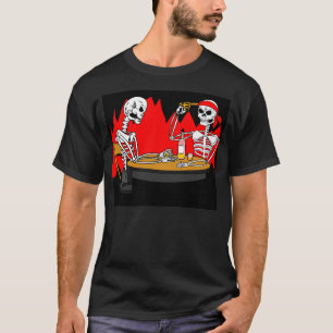 Camiseta O inferno é para os esqueletos