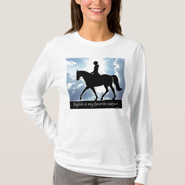 Camiseta O inglês é meu assunto favorito (Frente)