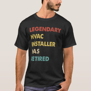 Camiseta O Instalador Do Hvac Legendário Retroativo Se Apos