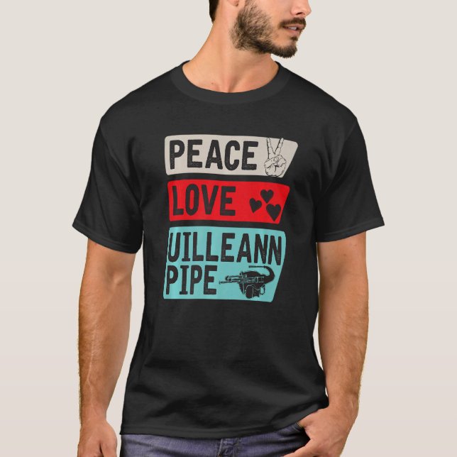 Camiseta O Instrumento Musical Uillea Pipe da Paz Uillea (Frente)