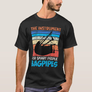 Camiseta O instrumento para pessoas inteligentes gaita de f