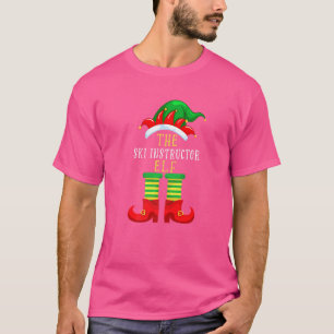 Camiseta O instrutor de esqui Elf Christmas Family Mating X