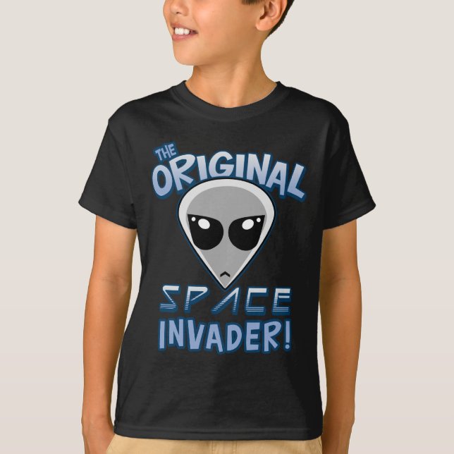 Camiseta O Invasor de Espaço Original (Frente)