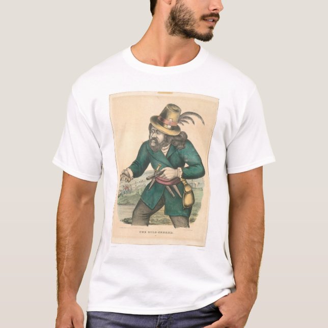 Camiseta O investigador Dourado (0638A) (Frente)
