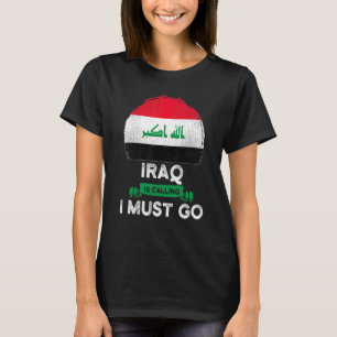 Camiseta O Iraque Está Chamando Eu Devo Ir Raízes do Patrim
