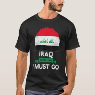 Camiseta O Iraque Está Chamando Eu Devo Ir Raízes do Patrim