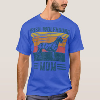 Camiseta O Irlandês do Cão Wolfhound Mãe Vintage Irlandesa 
