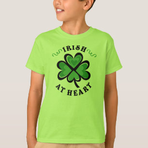 Camiseta O irlandês no coração caçoa o t-shirt