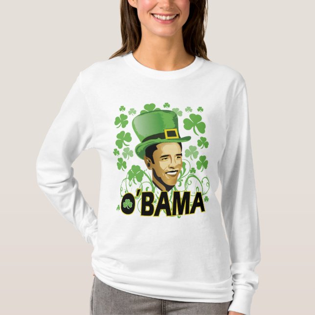 Camiseta O irlandês O'Bama 2009 de St Patrick (Frente)