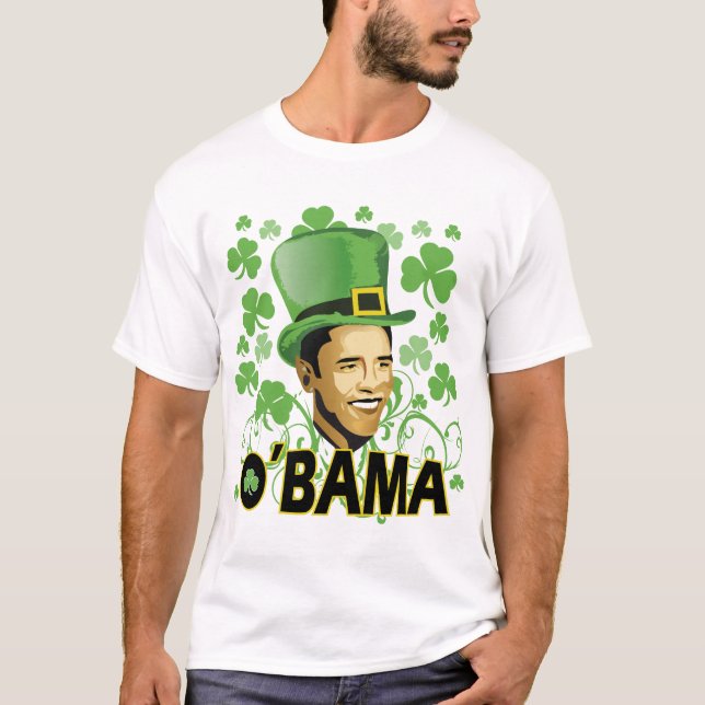 Camiseta O irlandês O'Bama de St Patrick (Frente)