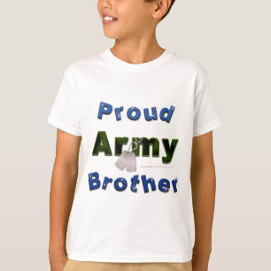 Camiseta O irmão orgulhoso do exército caçoa o T