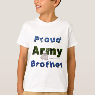 Camiseta O irmão orgulhoso do exército caçoa o T