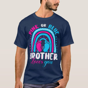 Camiseta O Irmão Rosa ou Azul ama a sua festa de revelação