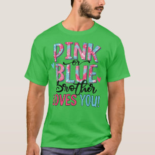 Camiseta O Irmão Rosa Ou Azul Ama-Te A Corda, Sexo De Bebê.