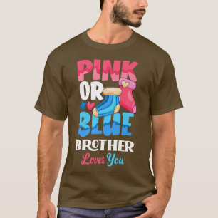 Camiseta O Irmão Rosa Ou Azul Ama-Te, Bebê Sexo De Soca-Col