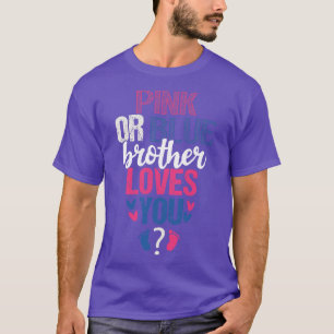 Camiseta O irmão rosa ou azul te ama