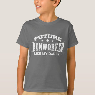 Camiseta O Ironworker futuro gosta de meu pai