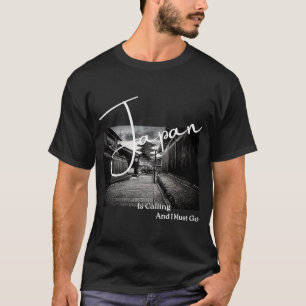 Camiseta O Japão está chamando e eu preciso ir para a foto 