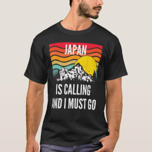 Camiseta O Japão Está Ligando E Eu Preciso Ir, Wavy Sunset