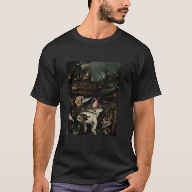 Camiseta O Jardim das Delícias Terrenas - A Famosa Pintura  (Frente)