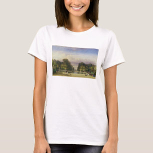 Camiseta O Jardim das Tuilarias, com o Arc de Triomphe