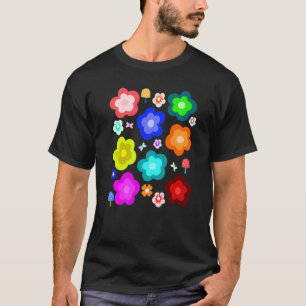 Camiseta O Jardim de Flores Colorido Florzinha Fofa