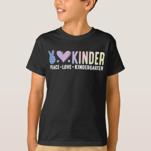 Camiseta O Jardim De Infância Da Paz Volta À Engraçada Esco